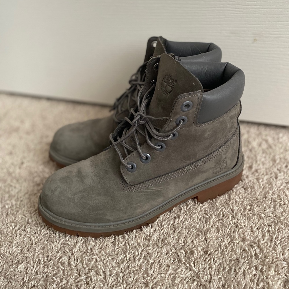 Olive timberland boots